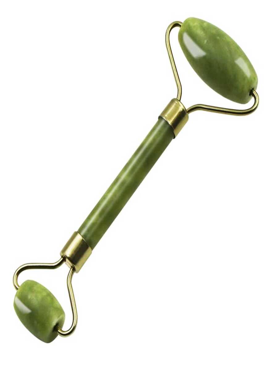 Rolo Massageador Pedra De Jade Massagem Facial Anti Rugas