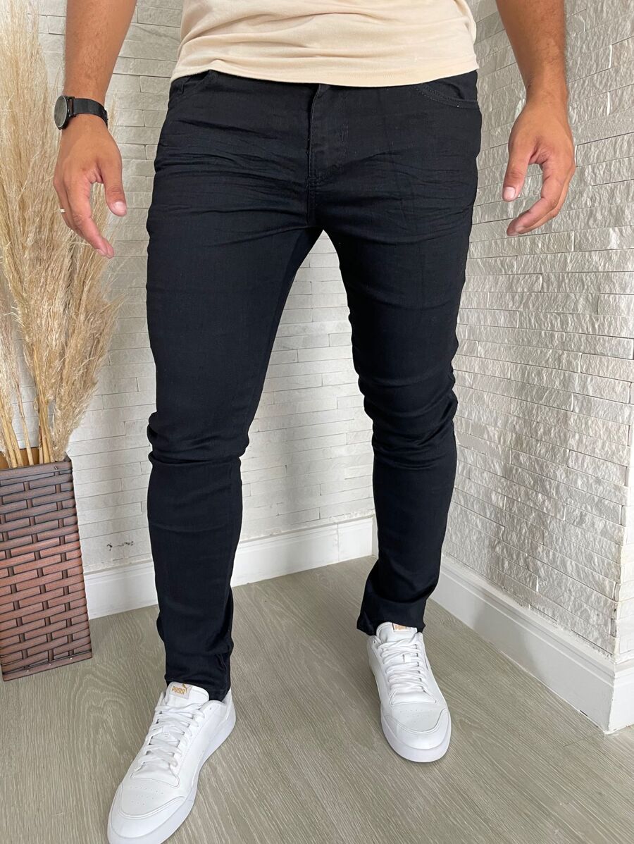 Calça Skinny Masculina Com Lycra Elastano Linha Premium