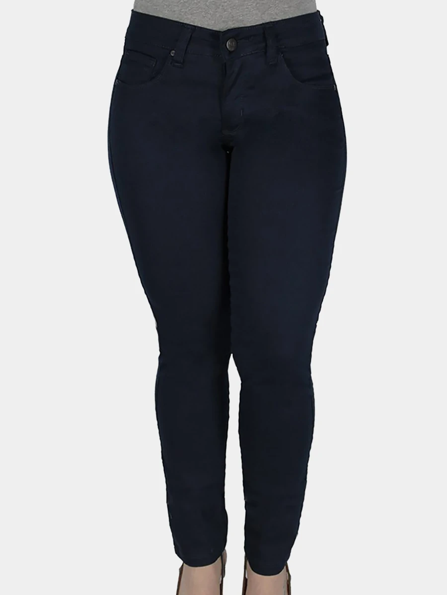 Calça Sarja R7Jeans Feminina Com Elastano Azul Marinho