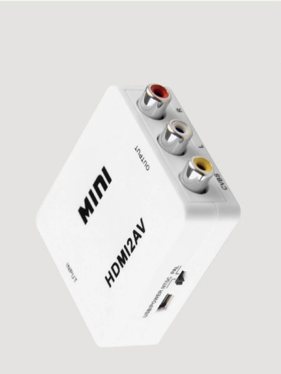 Mini Adaptador Conversor De Para Video Composto Rca 2av