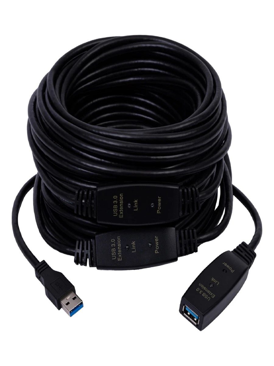 Cabo Extensor Usb Versão 3.0 Ativo 30 Metros Câmera Webcam