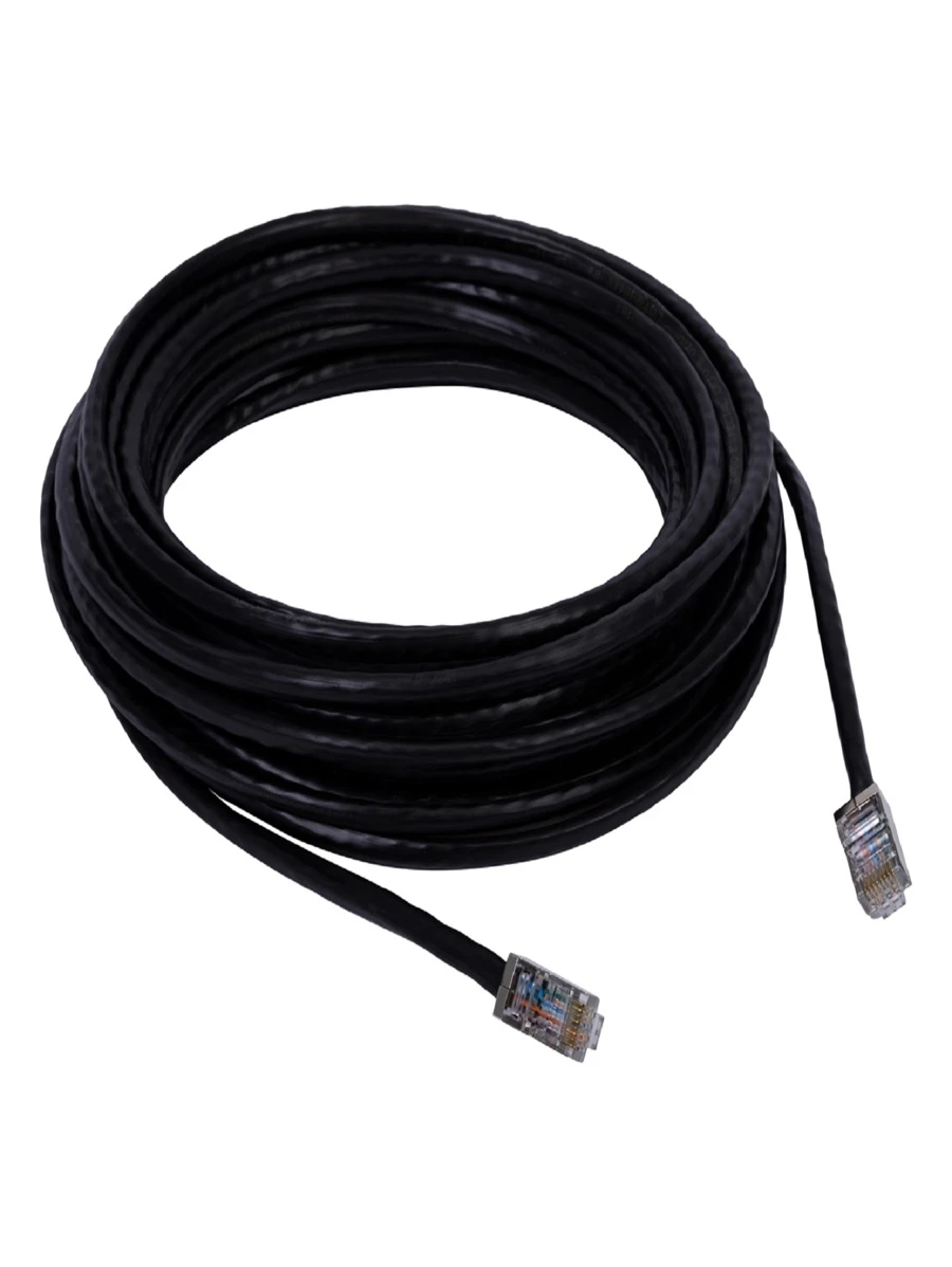 Cabo De Rede Pacht Cord 15m Ethernet Rj45 Cat6 Preto 15 Mt