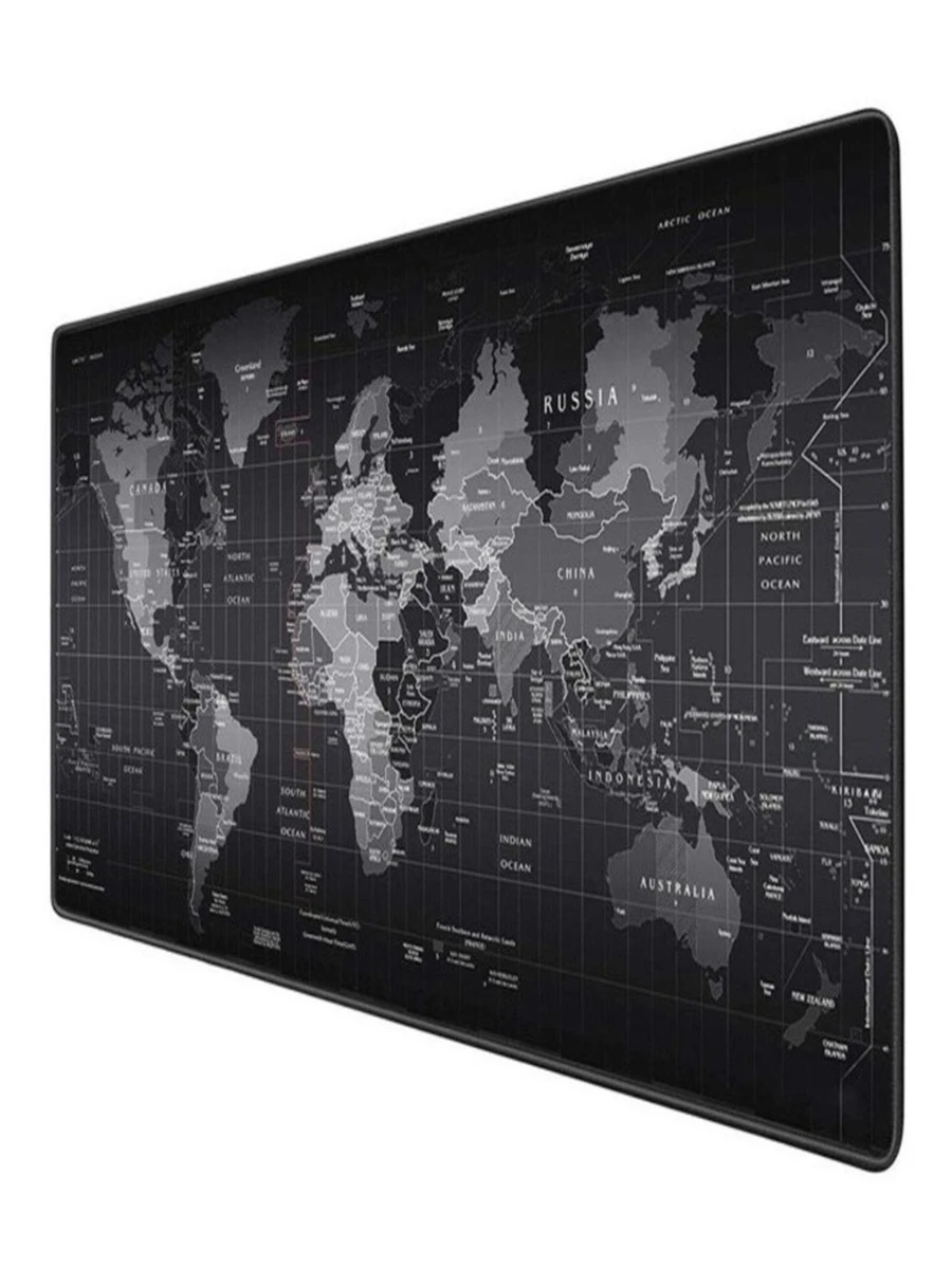 Mouse Pad Speed Extra Gigante Tecido De Mapa Mundi Para Jogos, Games, Escritório