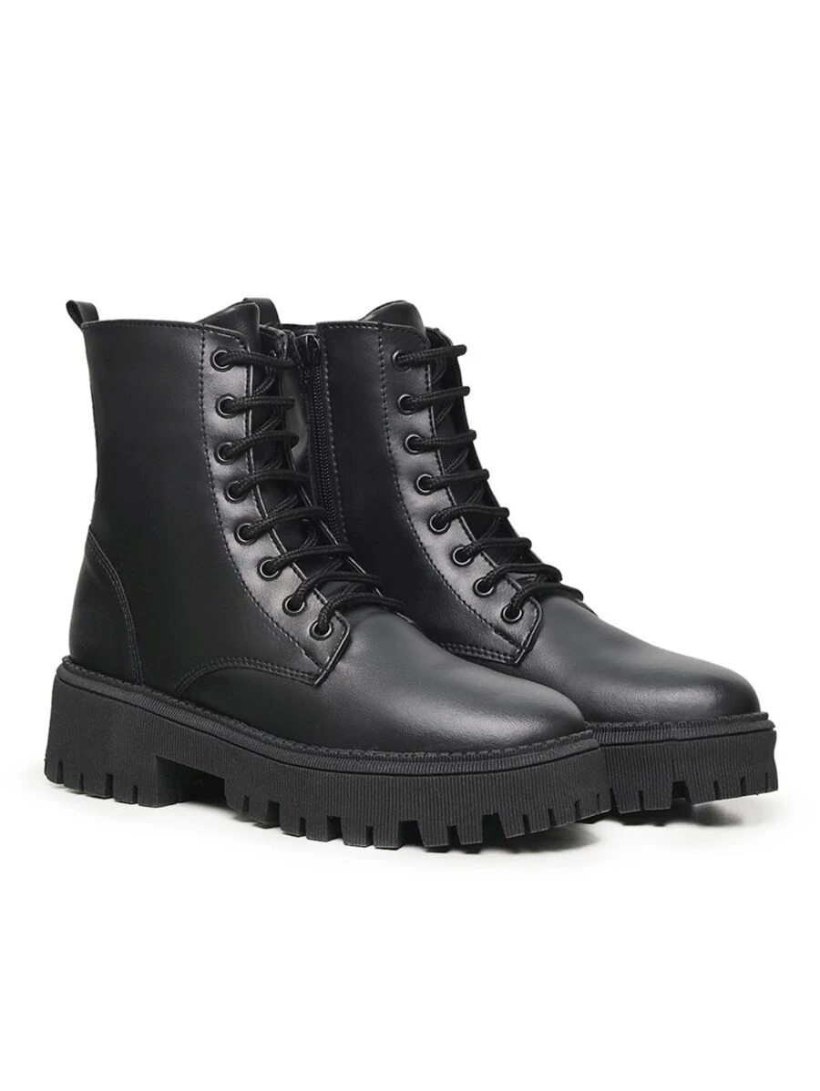 Bota Feminina Coturno Improvizzo Plataforma Tratorada Macio