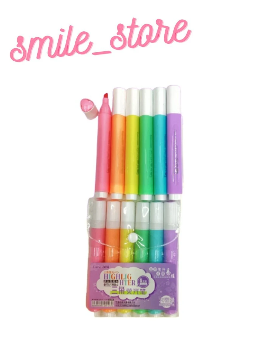 Kit 6 Cores De Marca Texto