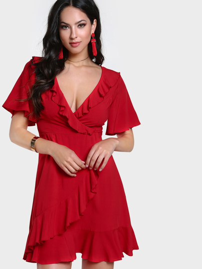Gewicktes Kleid mit Falten, Raffund und Chorhemd