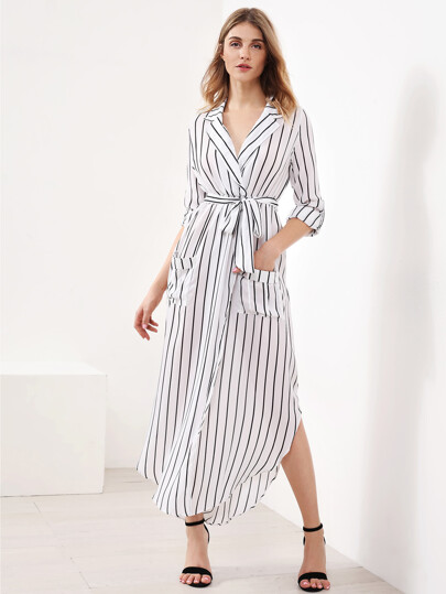 Vestito a strisce verticale