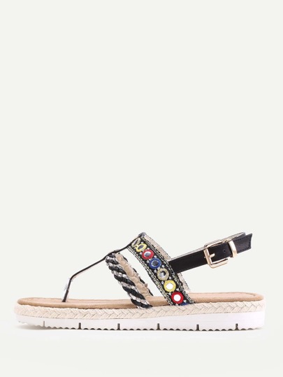 Toe Post Flat Sandals