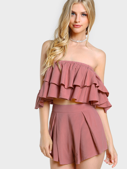 Conjunto con volantes