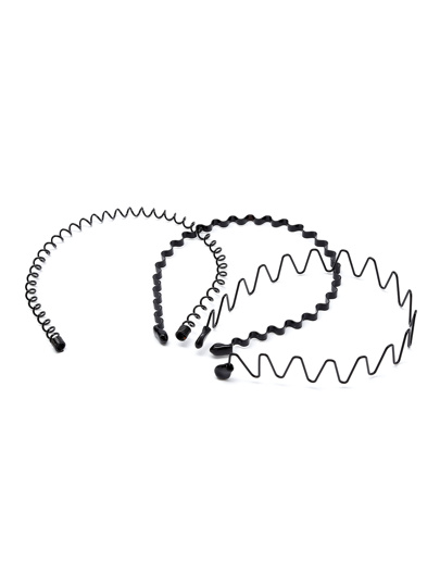 Bandeau en forme de vague 3pcs