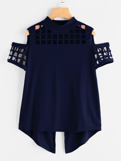T-shirt con spalle scoperte