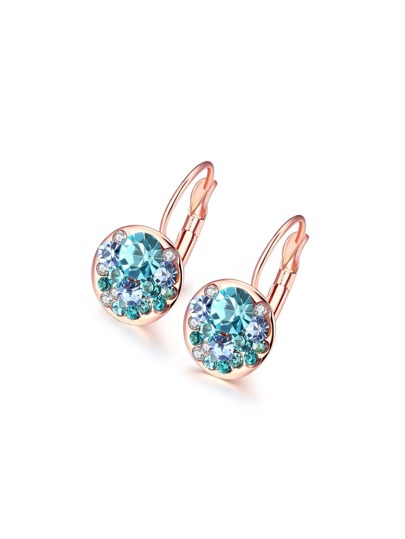 Rhinestone Decorated Earrings
