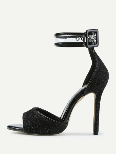 Sandales à talons hauts avec bride à cheville