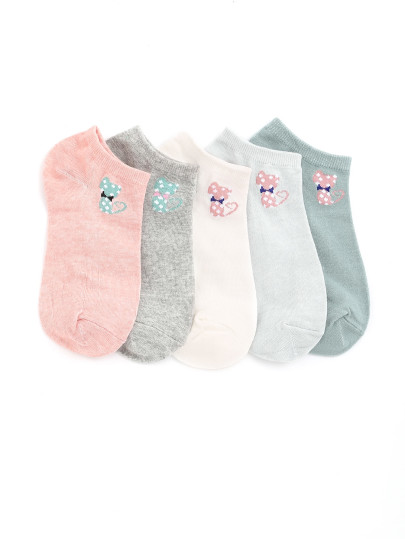 Chaussettes invisible à motif du chat