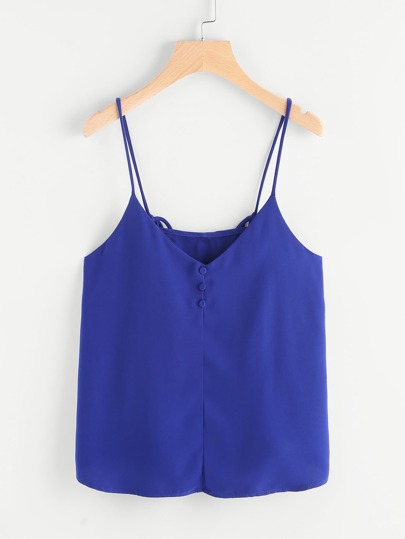 Top camisole con incrocio sul retro