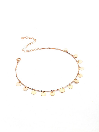 Collier de chaîne avec des paillettes