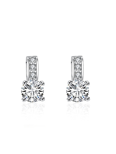 Ohrringe mit Kunstdiamant