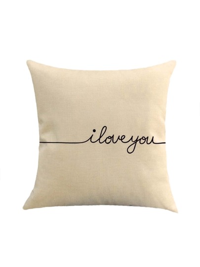 Housse de coussin de copie contrastée