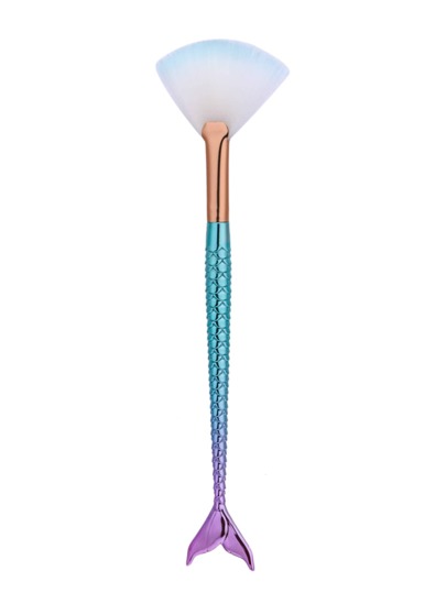 Ombre Mermaid Shaped Makeup Brush