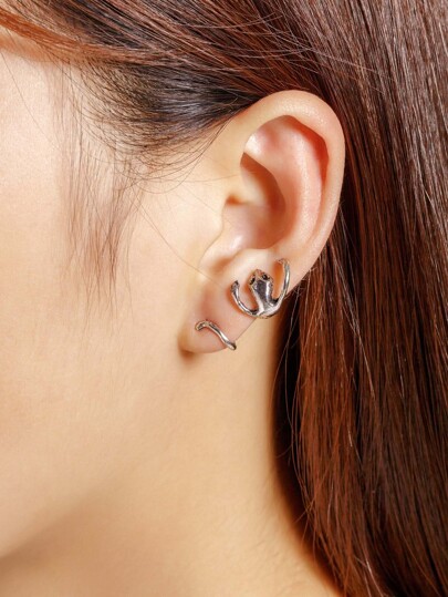 Clou d\'oreille avec design de gecko