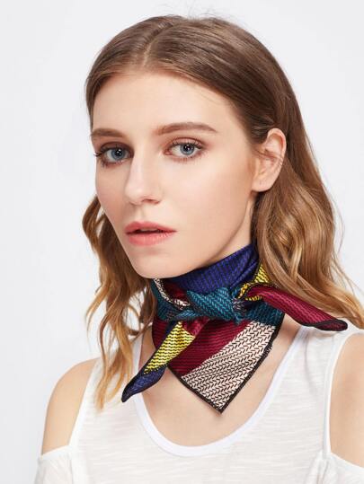 Patchwork Satin Bandana