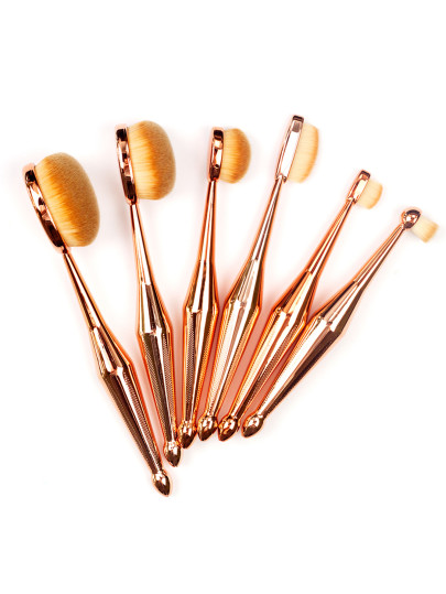 Metallic Multipurpose Makeup Brush 6pcs