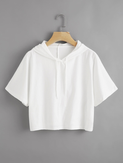 Hooded Drawstring Tee