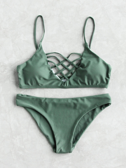 Set di bikini con incrocio