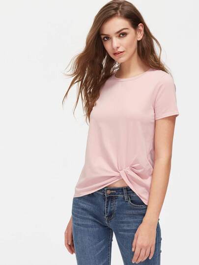 T-shirt con torsione