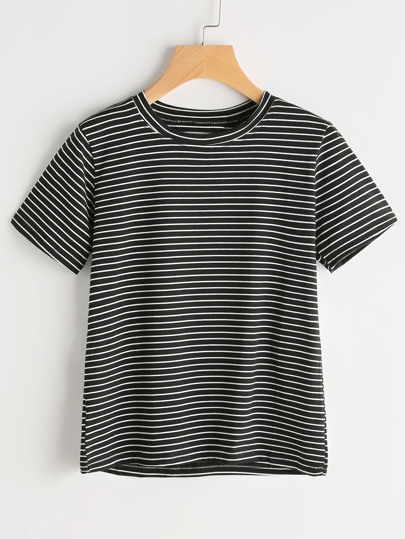 Short Sleeve Pinstripe Tshirt
