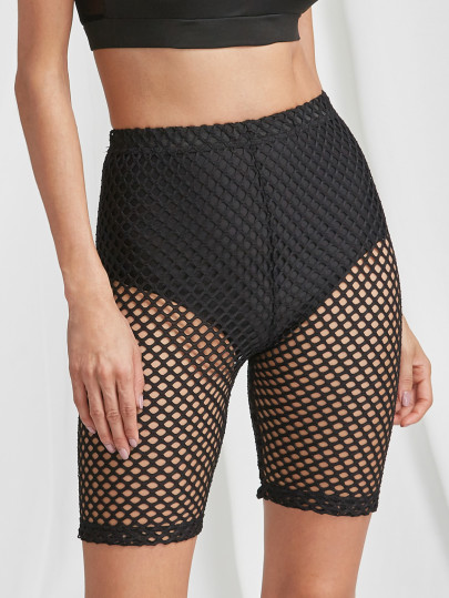 Leggings court à maille
