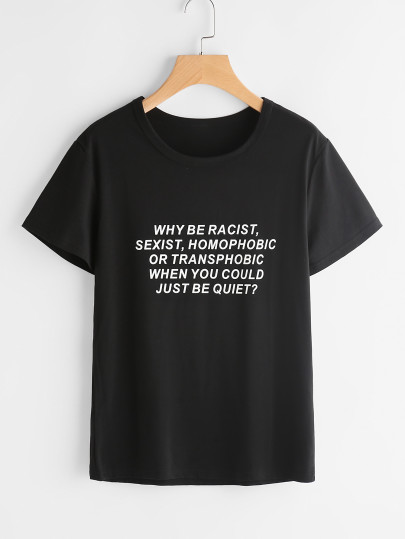 Sentence Print T-shirt
