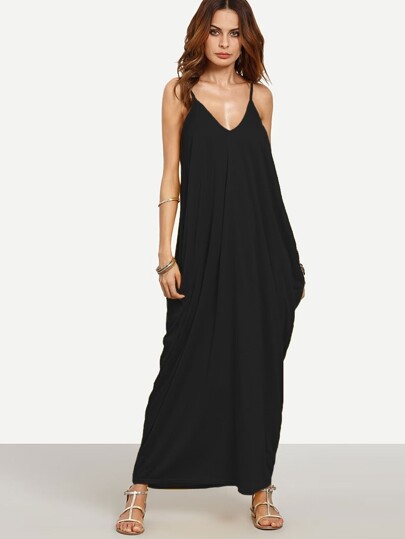 V-neckline Cocoon Cami Dress