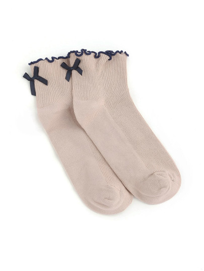 Lettuce Edge Bow Tie Socks