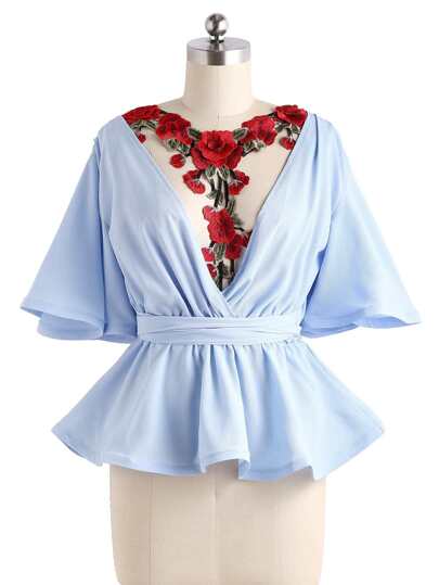 Rose Embroidery Body Harness