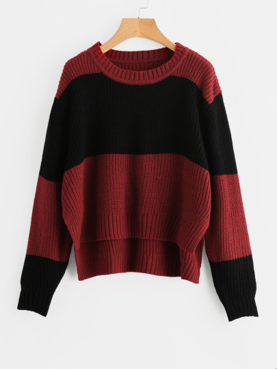 Pull-over à deux tons