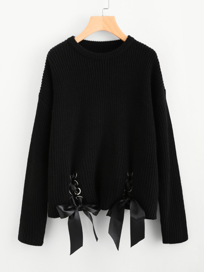 Maglione con laccetti