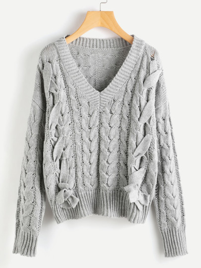 Maglione con laccetti
