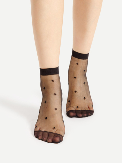 Socquettes à cheville à maille 2 paires