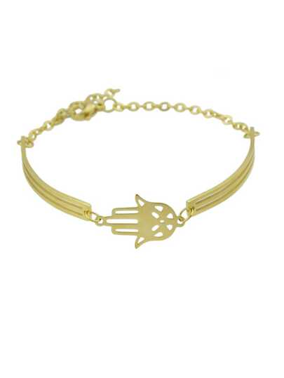 Golden Feminine Fashion Hand Bracelet