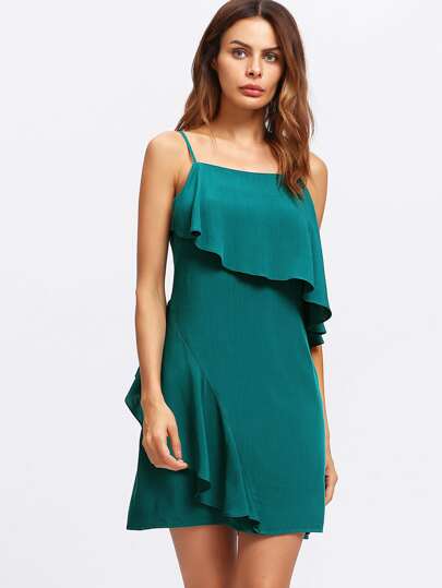 Cami Kleid mit schößchem Saum