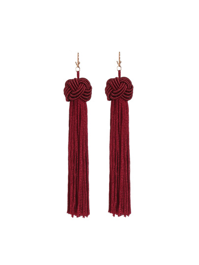 Statement Tassel Long Drop Earrings