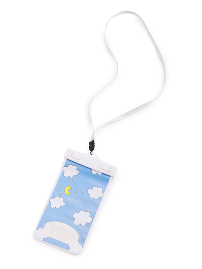 Clouds & Moon Print Waterproof Phone Bag
