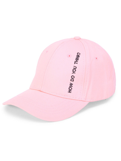 Cappellino con ricamo di slogan