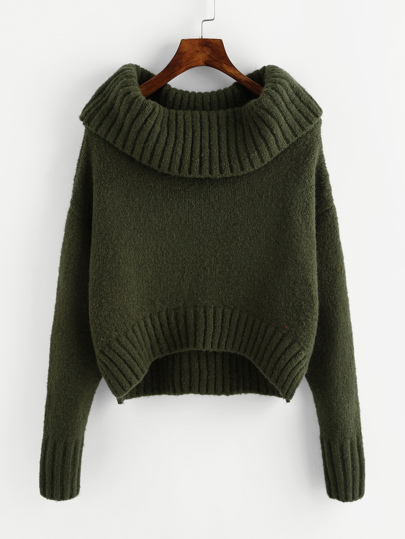 Pull-over épaules dénudées avec la pile