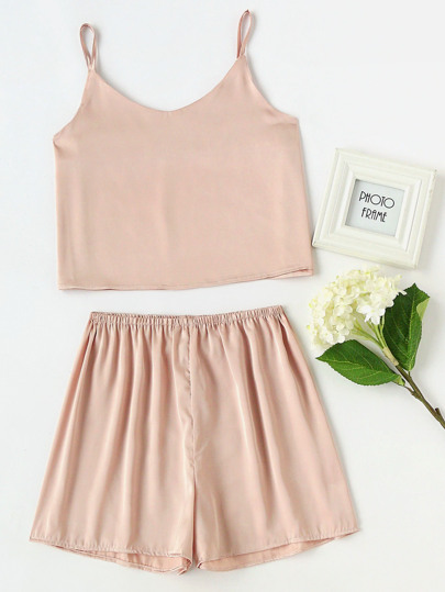 Satin Cami Pajama Set