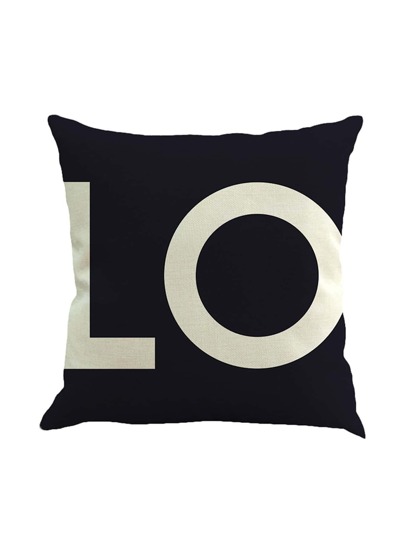 Taie d\'oreiller imprimé des lettres