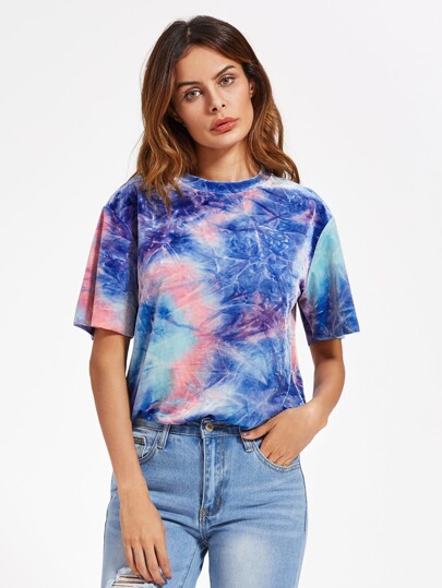 Tie Dye Velvet Tee