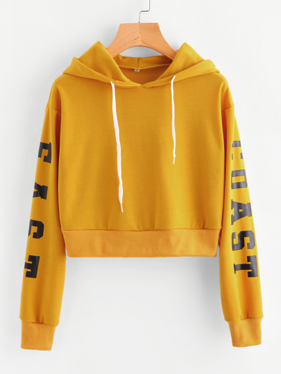 Kapuzenpullover mit Buchstabe