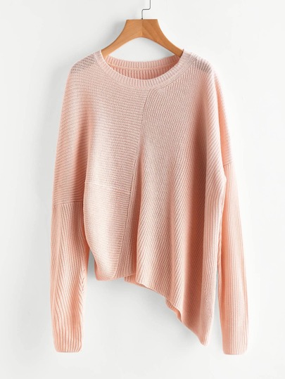 Asymmetric Hem Loose Fit Jumper
